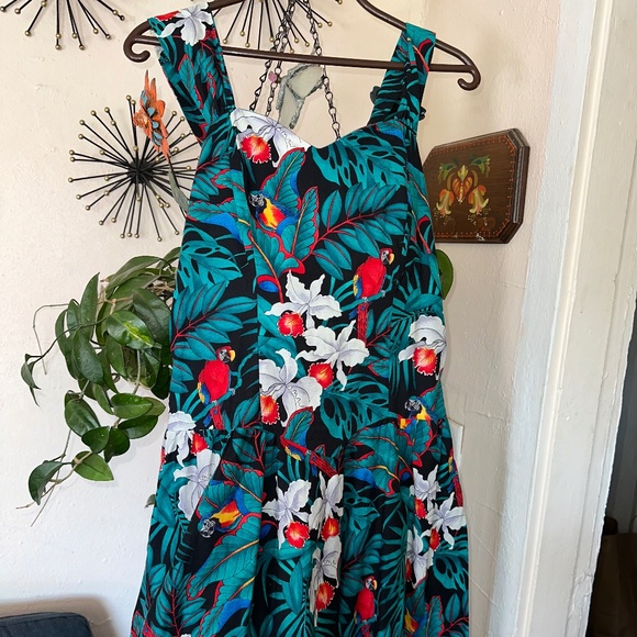 Hawaiian Dress XL Jade Fashions Classic Floral Sun Dress - Picture 1 of 10